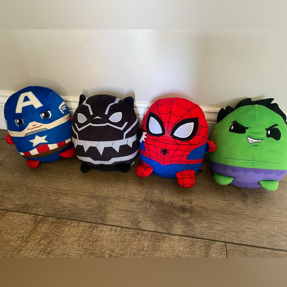 Set of Four Marvel Squishies